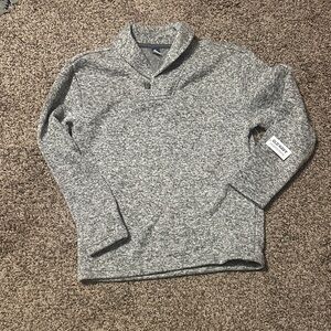 Old Navy Kids Gray Textured Crewneck Sweater